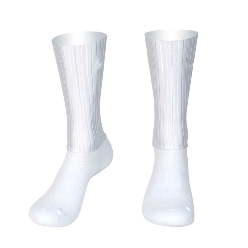 Sock Garter Men - Aero Radfahren Sommer Anti Socken Whiteline