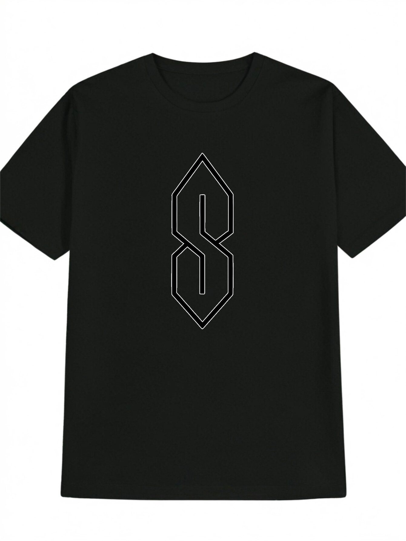 Men Formal Wear All Black - 2026 Herren Schwarz-Weiß Kontrast Geometrisches Dreieck