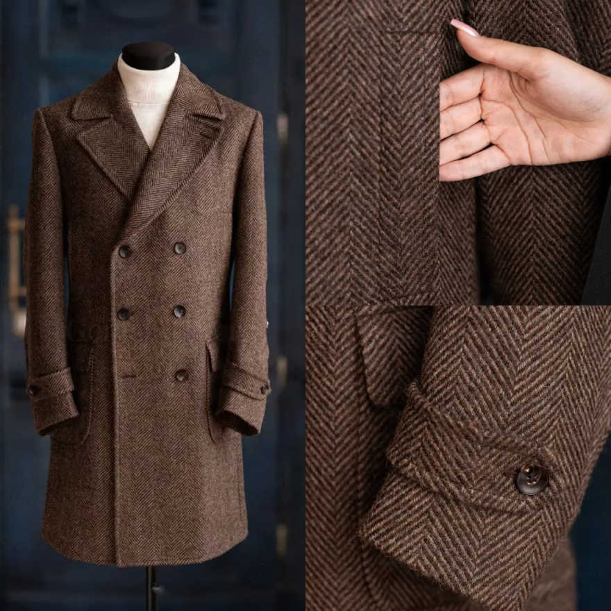 Moderner Herren-Fischgrät-Mant – Men Formal Wear Modern Bewertung und Preis